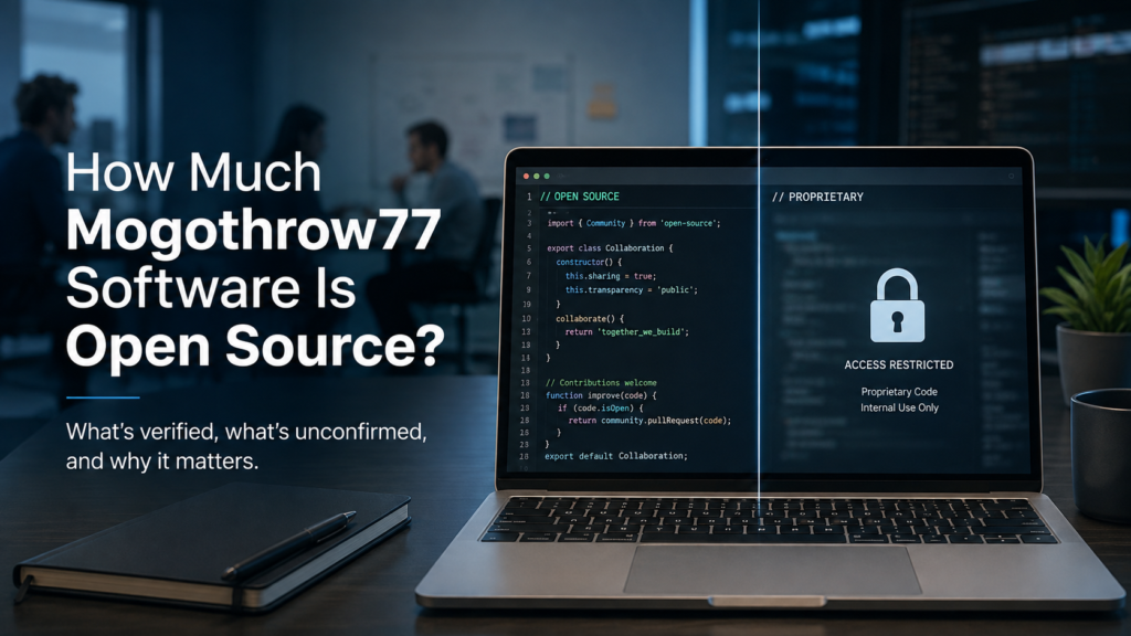 How Much Mogothrow77 Software Is Open Source