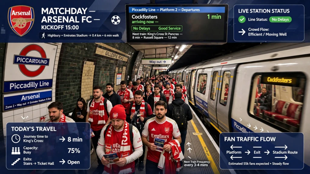 Piccadilly Line Matchday Logistics: Getting to Arsenal Station Without Delays