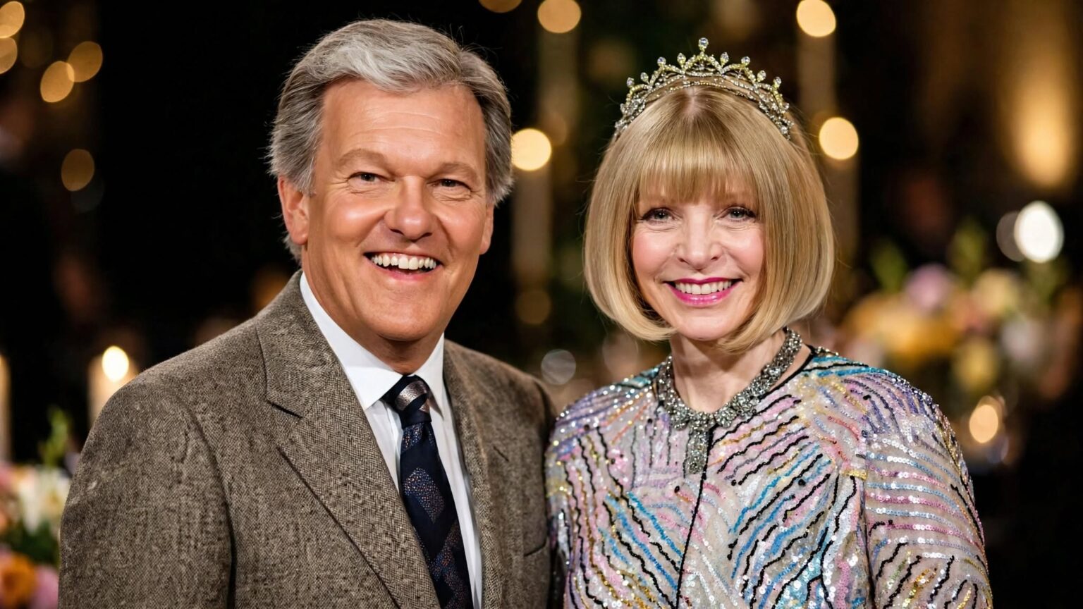 Tom Kennedy and Anna Wintour